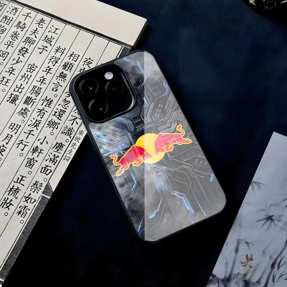 Coque iPhone Red Bull - Protection Complète Silicone